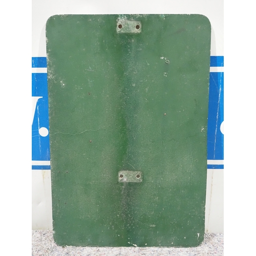 52 - Cast aluminium road sign - Double Bend 14