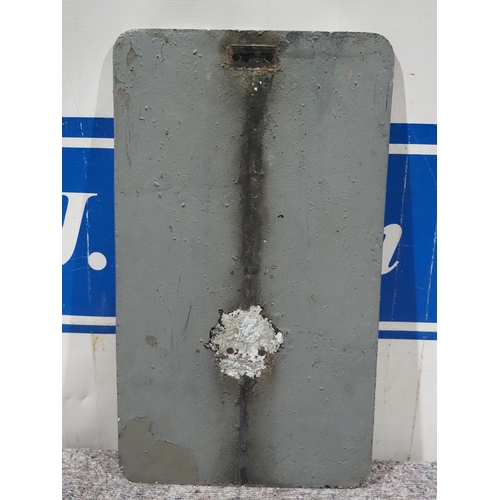 55 - Cast aluminium road sign - S Bend 21