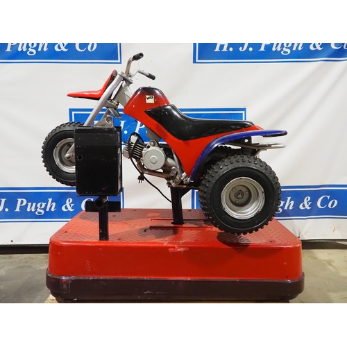 18A - Yamaha YT60 Tri-Zinger 1986 coin operated ride in working order. The bike has been part of the ride ... 