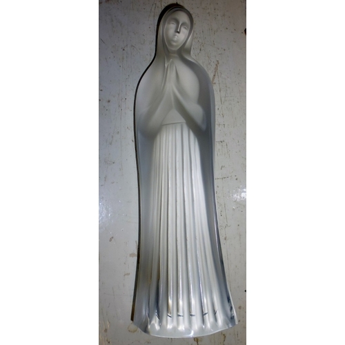 360 - Lalique Glass Praying Madonna Figurine