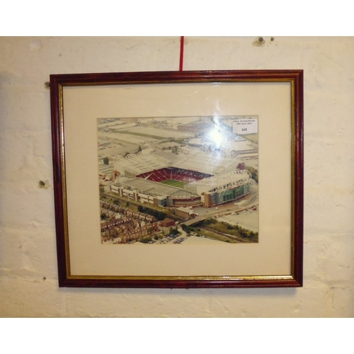 105 - 2 Framed Manchester United Stadium Pictures