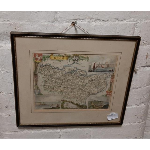 103 - Framed Map Of Kent