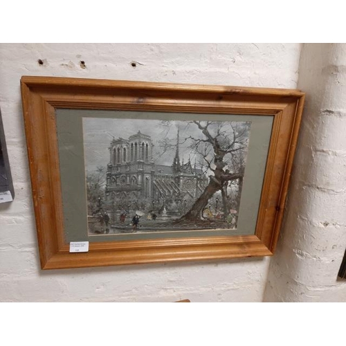 105 - Framed Print Of A Cathedral