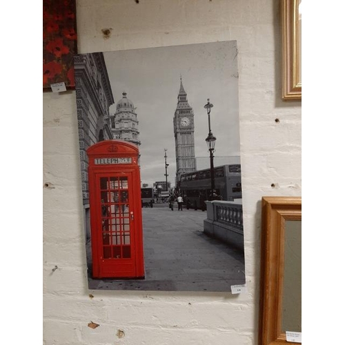 106 - Print On Canvas Of A London Scene