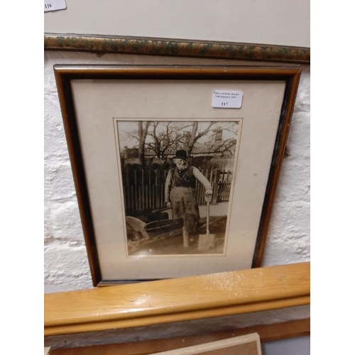 117 - Framed Photo Of A Gentleman