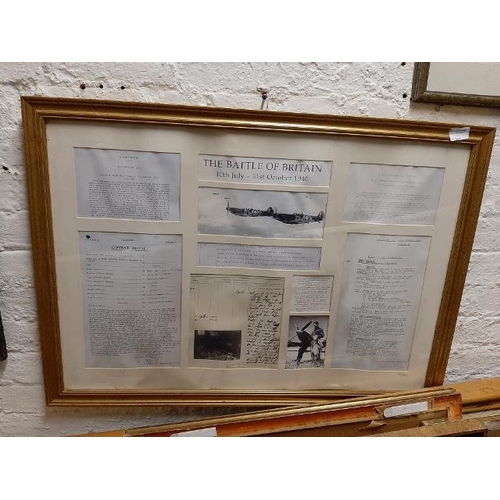 118 - Framed Battle Of Britain Ltd Edition 760/1000