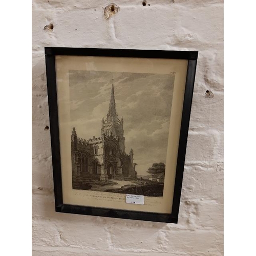 124 - Framed Print Of North Port And Sea Port By Thaxted Church Essex