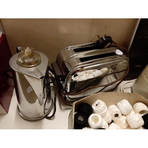 167 - Chrome Toaster Plus A Coffee Percolator