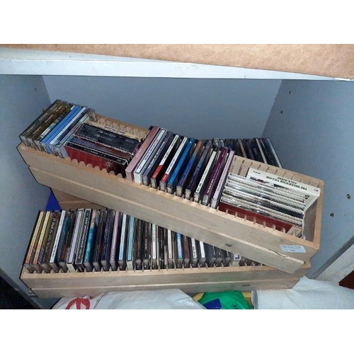 241 - 3 Wooden Trays Of Mixed Cd'S