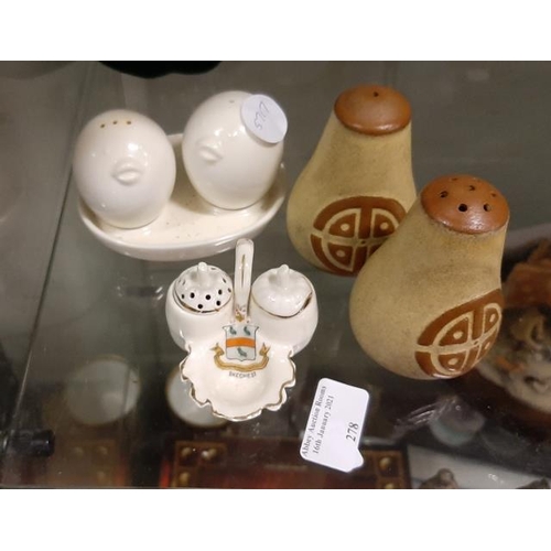 278 - 3 Cruet Sets