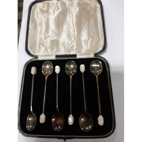 316 - Set Of 6 Coffee Spoons In Box