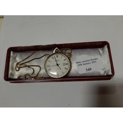 349 - Vintage Sekonda Watch With Chain Working