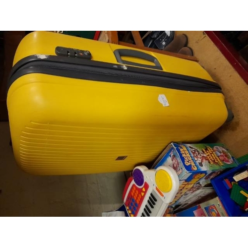 63 - Yellow Hard Suitcase