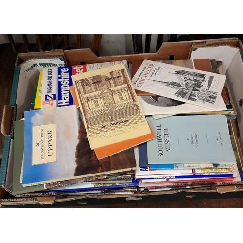 64 - Box Of Local History Ephemera, Books, Maps & Guides