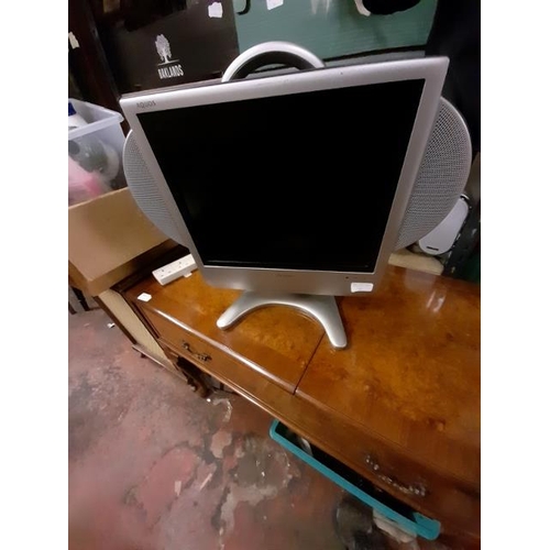 97 - Small Lcd Tv With Remote Control Untested