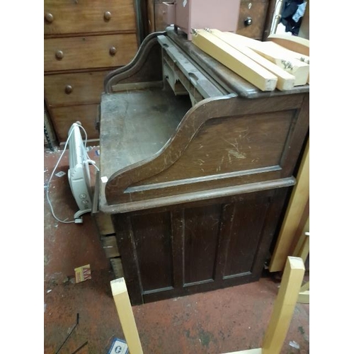 53 - Roll Top Desk In Need Of Restoration