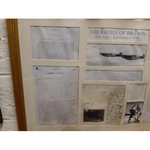 118 - Framed Battle Of Britain Ltd Edition 760/1000