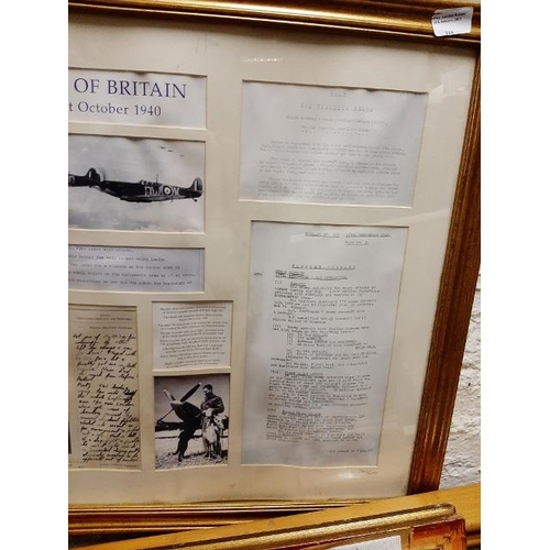 118 - Framed Battle Of Britain Ltd Edition 760/1000