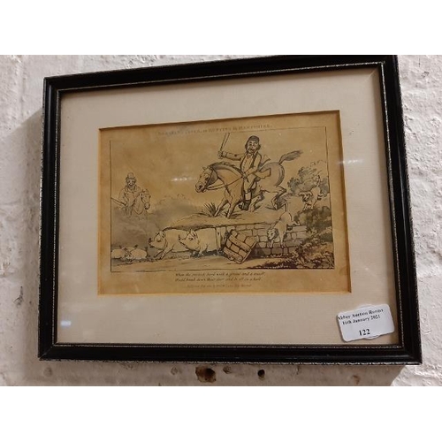 122 - 2 Small Framed Charcutier'S Dated 1821