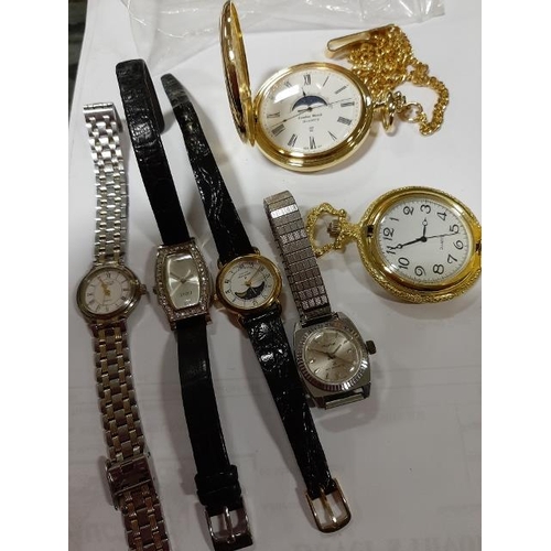 304 - Bag Of Watches Including Pocket Watches And Ladies