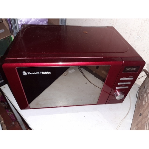 232 - Red Microwave Oven