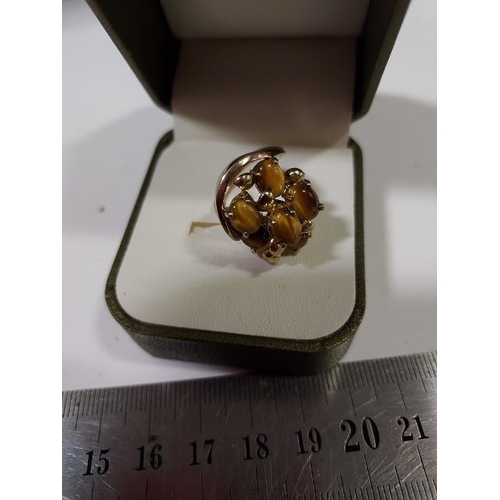 429 - Tiger Eye Stone Ring