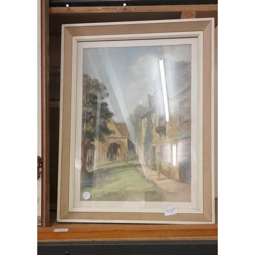 23 - Framed Print Of A House By An Alley Way