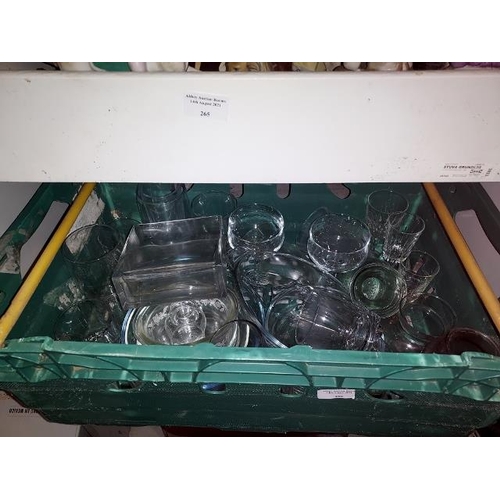 266 - Box Of Glassware