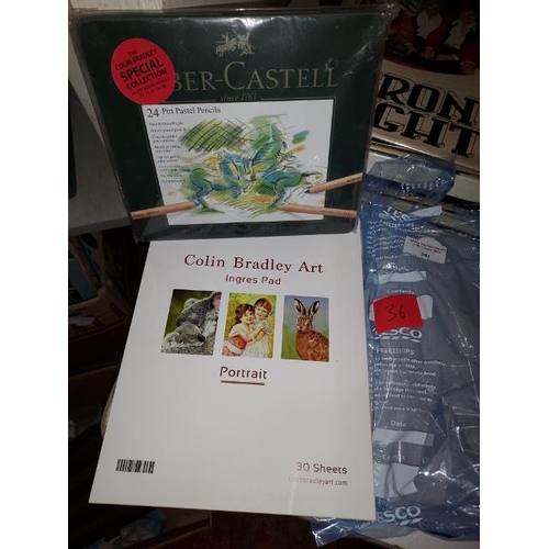 282 - Brand New Colin Bradley 24 Faber-Castell Pitt Pastel Pencils And Ingress Pad