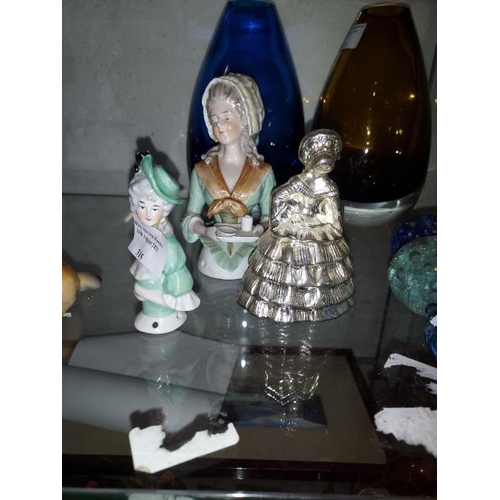 315 - 2 Pin Dolls Plus A Crinolyn Lady Bell