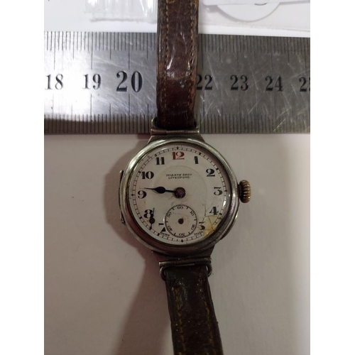 382 - Solid Silver Vintage Watch A/F