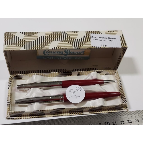 415 - Conway Stewart Pen Set Vintage