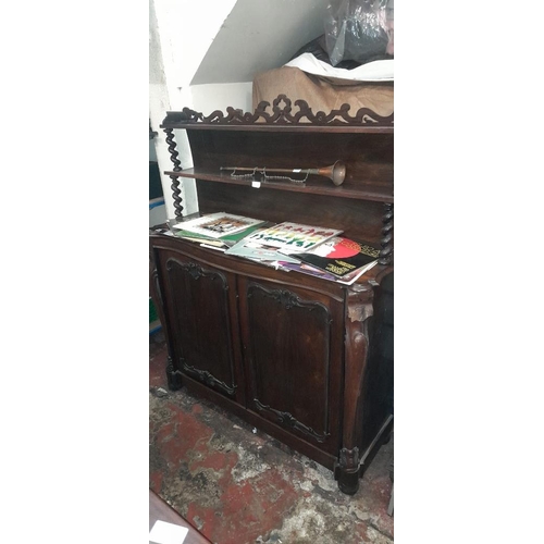 43 - Victorian Rosewood Chiffonier Some Damage