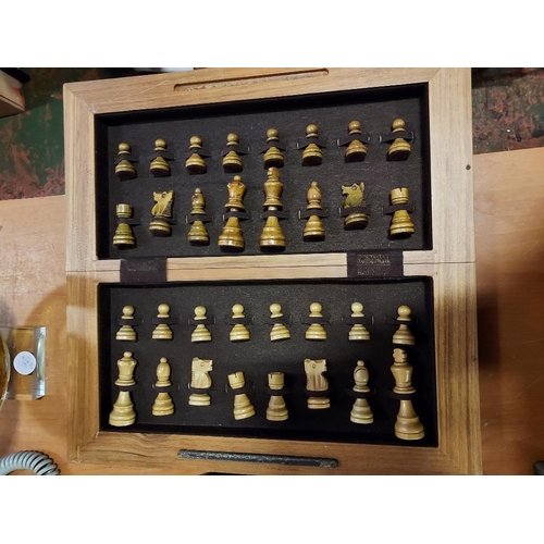 447 - Chess Set With Board