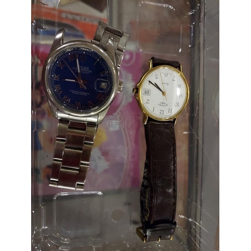 604 - Tub Of 2 Gents Dress Watches