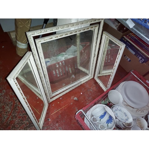 624 - Triple Dressing Table Mirror