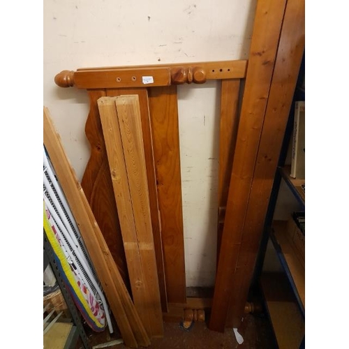 31 - Pine Double Bed Frame Missing Bolts