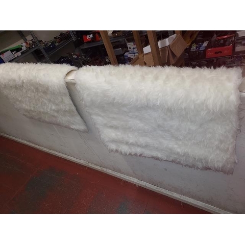 174 - 2 White Fur Rugs