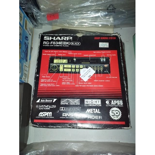 200 - Sharp Car Radio Rgf834Bk In Box Not Coded