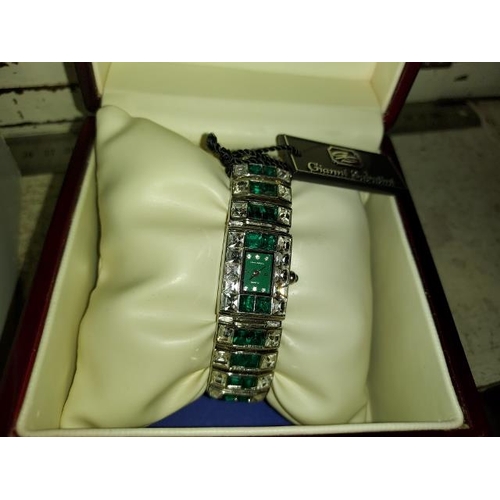 365 - Gianni Sabatine Jewel Encrusted Ladies Watch In Box