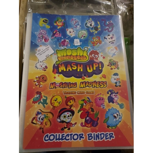 573 - Album Full Of Moshi Monster Trading Cards Lots Of Shiney Cards Mint