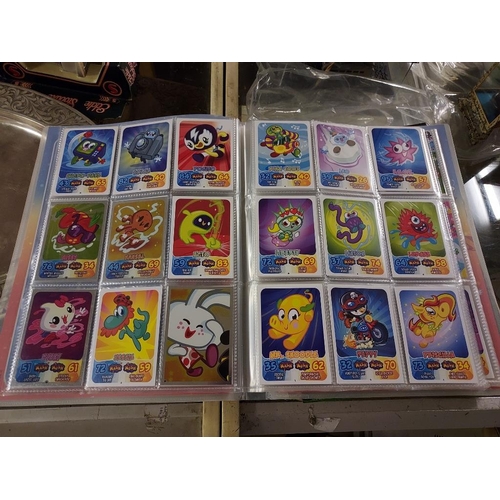 573 - Album Full Of Moshi Monster Trading Cards Lots Of Shiney Cards Mint