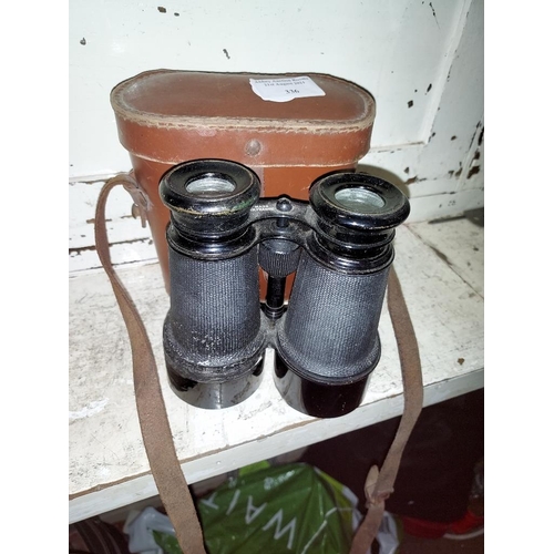 336 - Pair Of Binoculars In Case