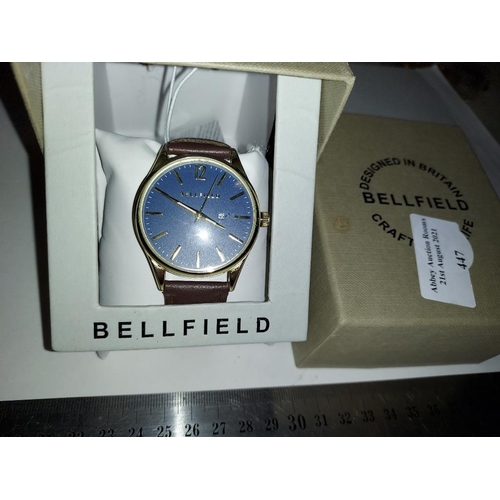 447 - Bellfield Gents Watch In Box