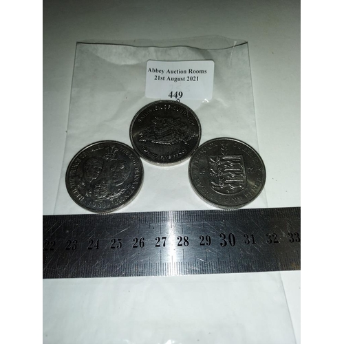 449 - 3 Guernsey Coins