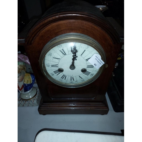 461 - Wooden Dome Shaped Mantle Clock