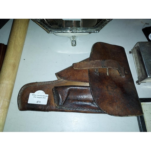 471 - German Ww2 Leather Holster