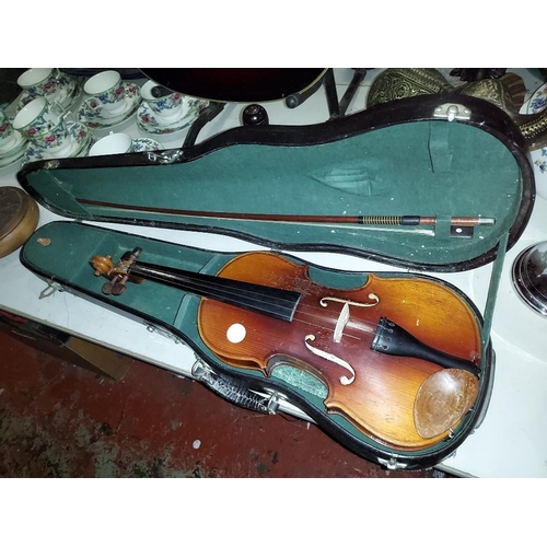 517 - Violin With Bow In Case