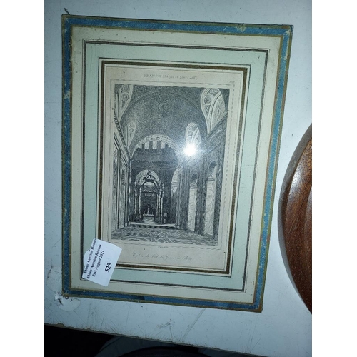 525 - French Framed Victorian Print