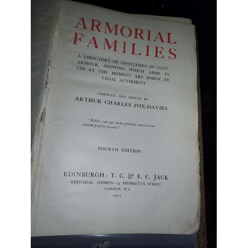 575 - Large Armorial Families Book Dated 1902